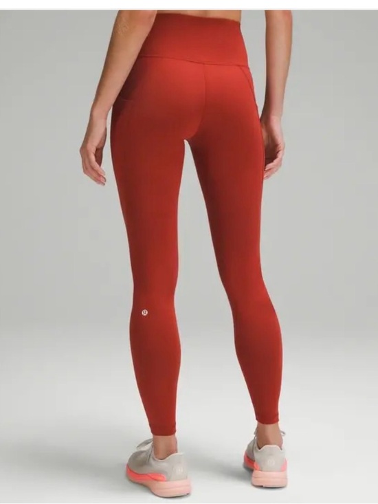 Lululemon Wunder train HR tight size 6 with inseam 28” Legging Cayenne - Picture 8 of 8